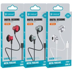 Celebrat D14 Stereo Earphone w/ Type-C Plug (white) Celebrat D14 Stereo Earphone w/ Type-C Plug (white)