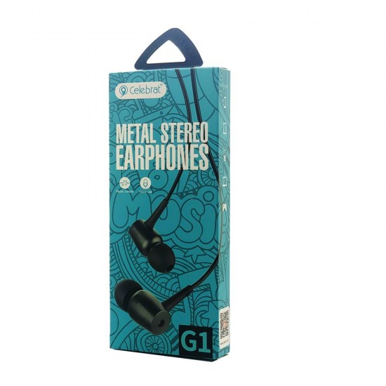 Celebrat G1 Metal Stereo Earphone (black)