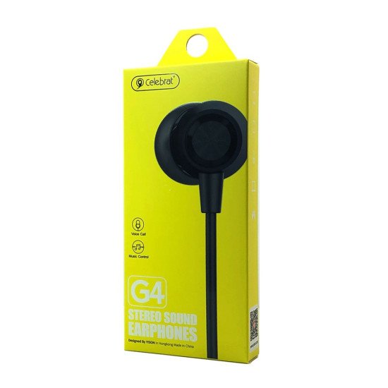 Celebrat G4 Stereo Sound Earphone (black)