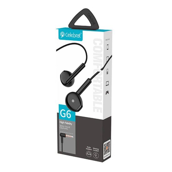 Celebrat G6 Stereo Sound Earphone (black)