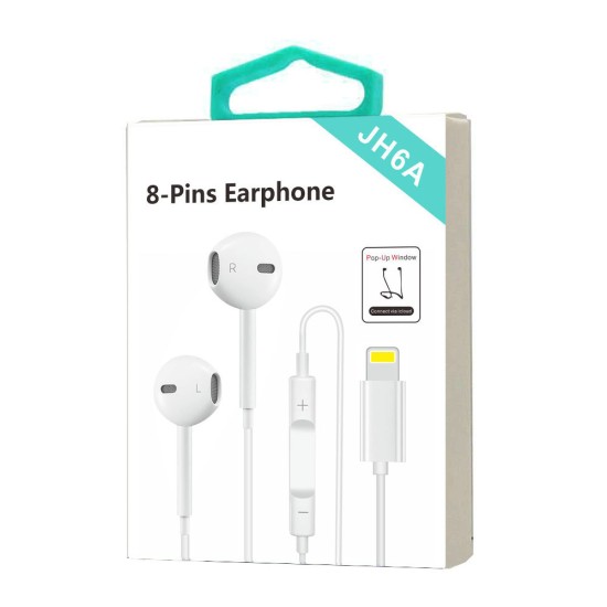 JH6A Earphone with Remote and Mic For iPhones (white)