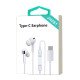 JH081 Earphone w/ Type-C Connector (white) JH081 Earphone w/ Type-C Connector (white)