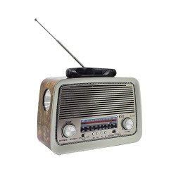 K-3189 3 Band Radio Speaker (dark brown)