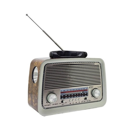 K-3189 3 Band Radio Speaker (dark brown)