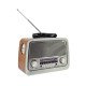 K-3189 3 Band Radio Speaker (light brown)