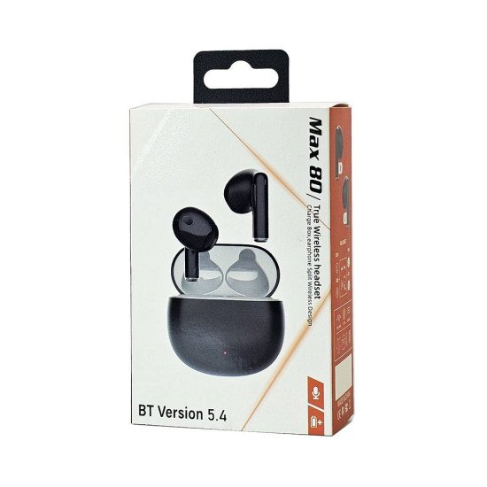 Max80 Wireless Stereo Headset (black)