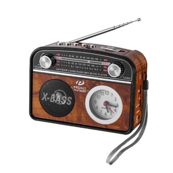 PR-1002BT 3 Band Radio Speaker (brown)