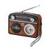 PR-1002BT 3 Band Radio Speaker (brown)
