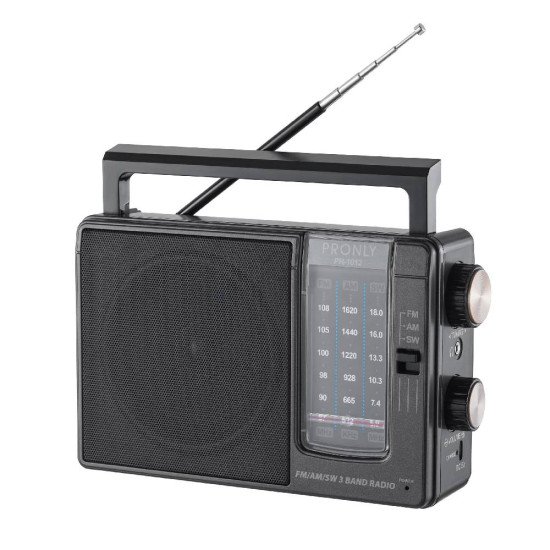 PR-1012 3 Band Radio Speaker (black)