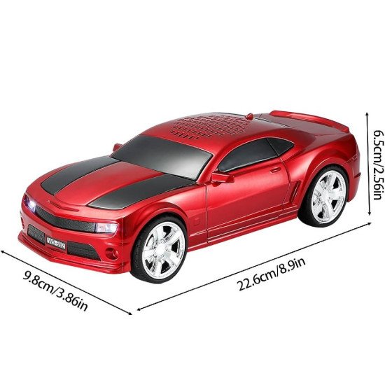 WSTER WS-592 Super Car Portable Bluetooth Speaker (red)