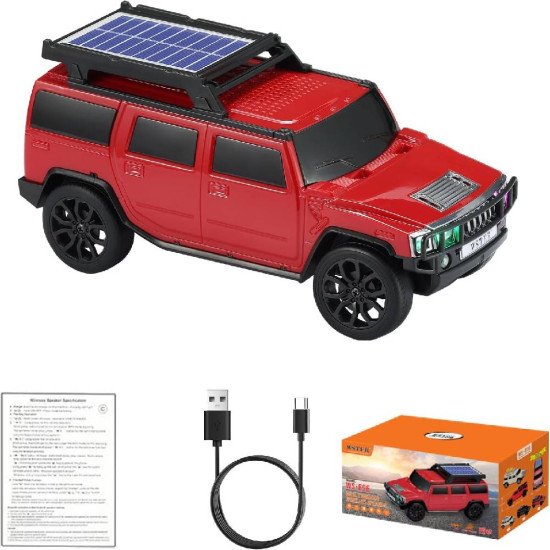 WS-696 Solar Bluetooth Replica Speaker (red)