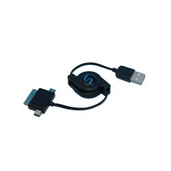 3 in 1 Retractable USB Cable ( Mini + Micro + Iphone 4 ) 3 in 1 Retractable USB Cable ( Mini + Micro + Iphone 4 )