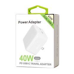 Dual 20W Fast Charging Type C Power Adatpor  Dual 20W Fast Charging Type C Power Adatpor