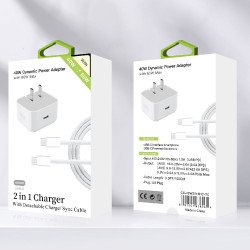 40W PD 2 in 1 Home Charger w/ C to C Cable
