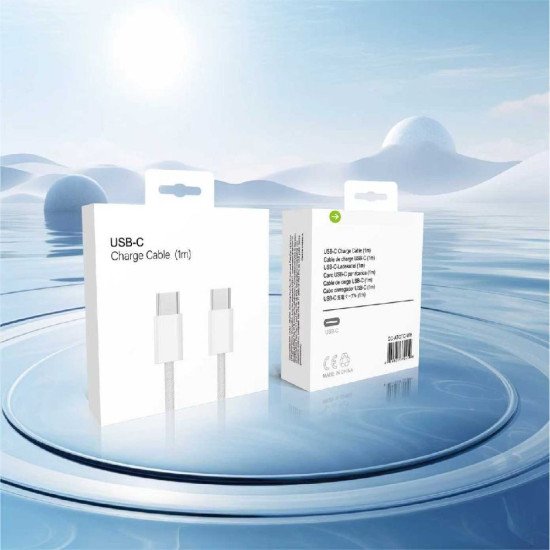 60W Braided C to C Cable 3FT