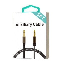 5FT 3.5mm Auxiliary Cable (black) 5FT 3.5mm Auxiliary Cable (black)