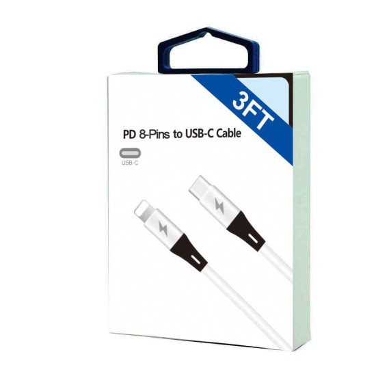 H.D 8-Pins to C Cable 3FT (white)