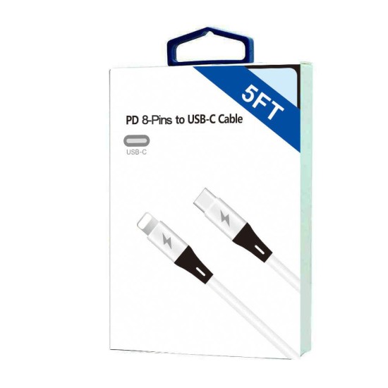 H.D 8 Pins to C Cable 5FT (white)