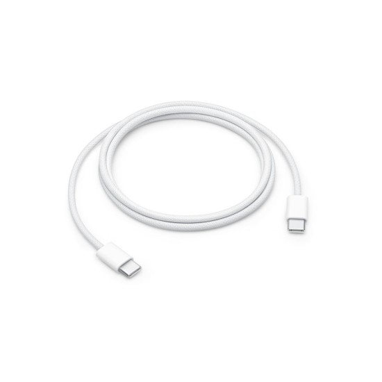 Braided Type-C to Type C 60W Quick Charge Cable 3FT (white)