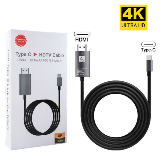Type-C to HDTC Cable (6ft)