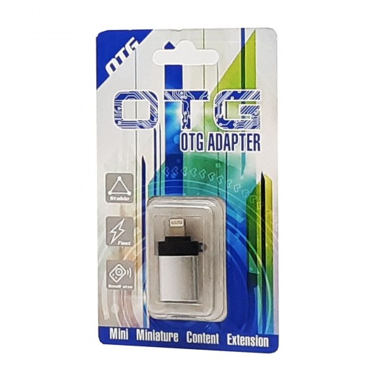 8 Pins to USB OTG Adapter (silver)