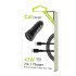 43W 2 in 1 Car Charger w/ C to C Cable (black)