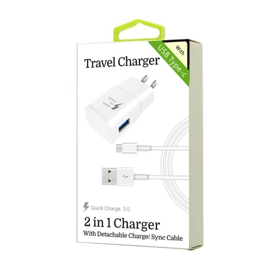 2 in 1 Charger for Android Type C (QC) 2 in 1 Charger for Android Type C (QC)