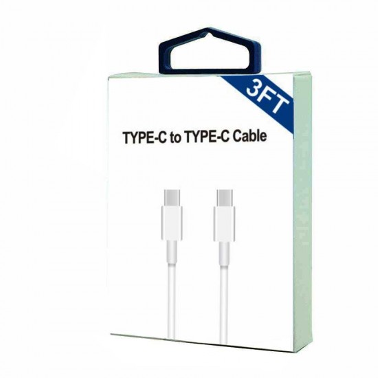 Type C To Type C Cable 3FT (white)