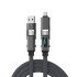 4 in 1 Interchangeable Flat Braided USB Cable (3FT)