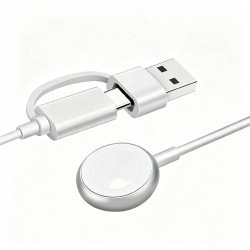 Magnet Wireless charger for iWatch & Samsung Watch (white)