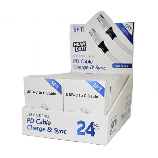 H.D C to C Cable (5ft) Display Box of 24pcs H.D C to C Cable (5ft) Display Box of 24pcs