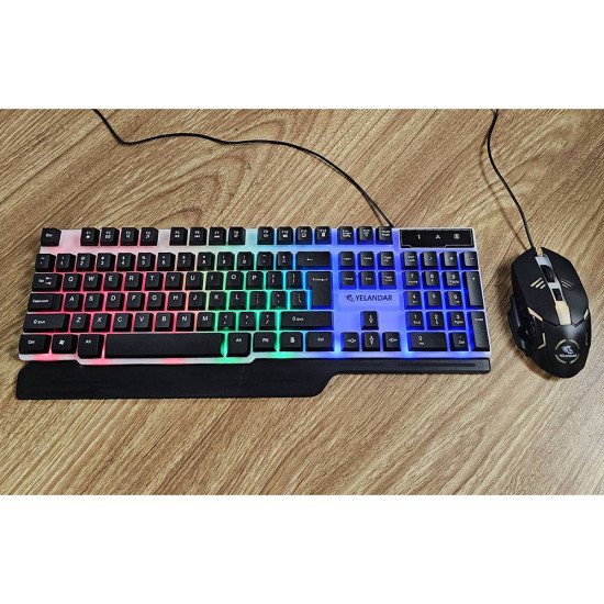 KT770 Luminous Wired Keyboard and Mouse Set