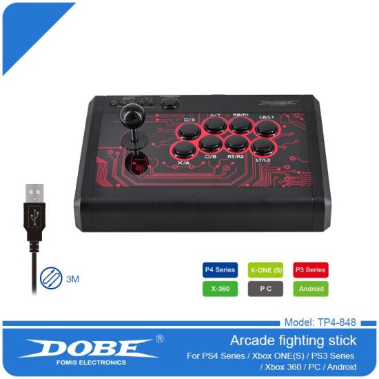 Arcade Fighting Stick For PS4 , Xbox, PC, Switch