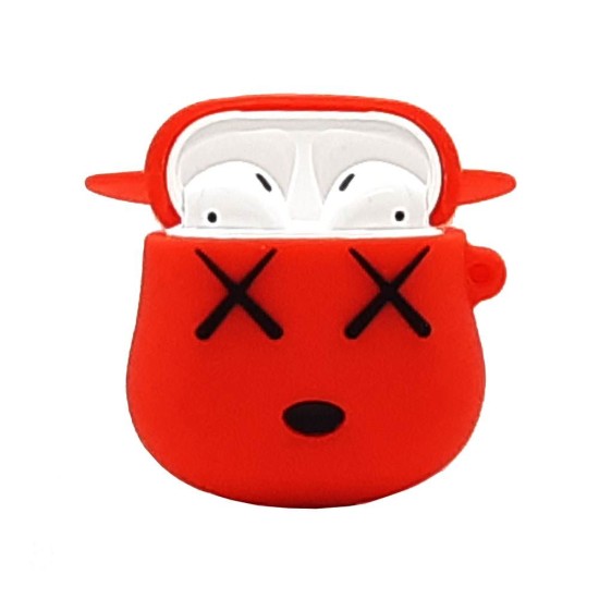 Silicone Case For Airpod 1/2 (red doggy)