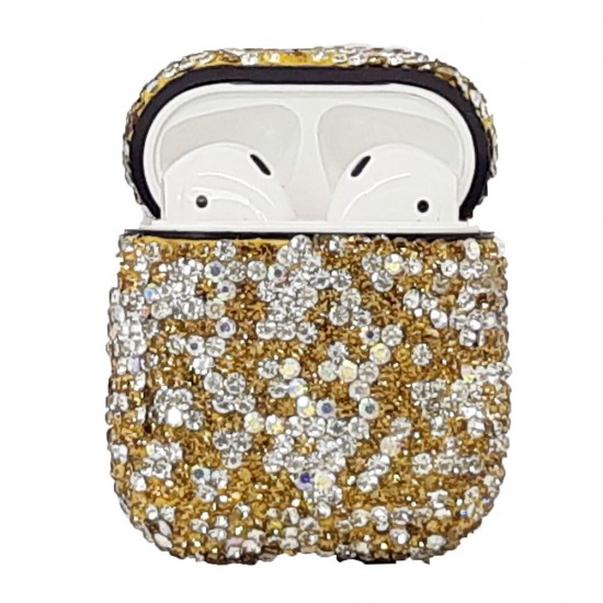 Glitter Stone Case For for Airpod 1 / 2 (gold)
