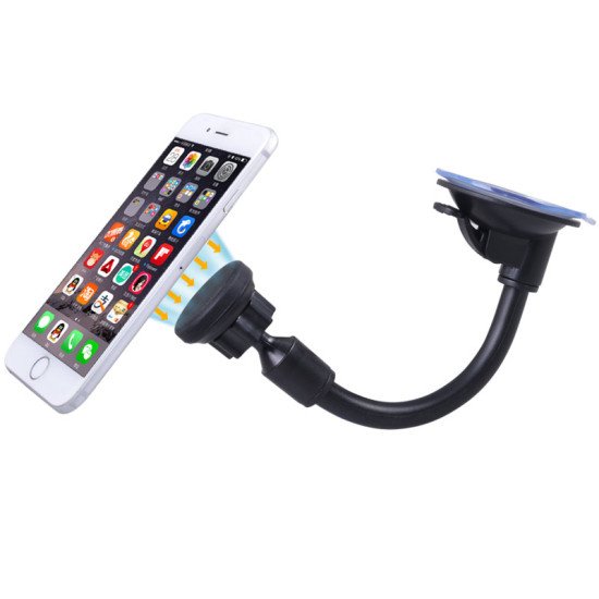 Long Tube Magnetic Car Mount Phone holder (black)