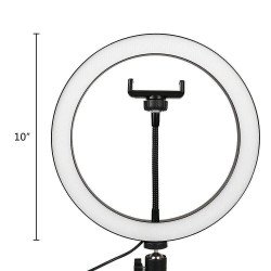 MJ30 11" RGB Selfie Ring Light w/ Tri-pod & Phone holder