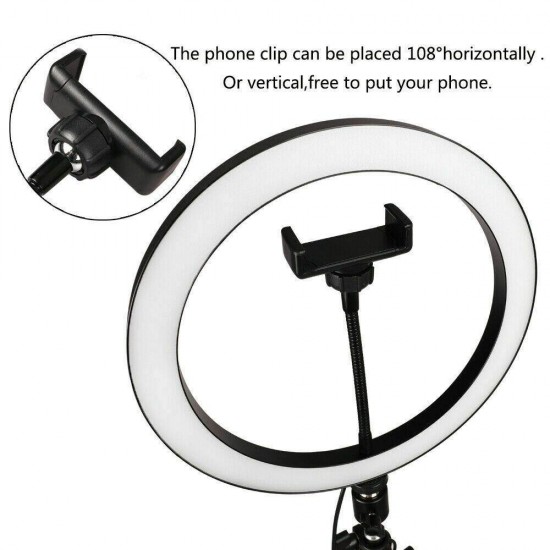 MJ36 13" RGB Selfie Ring Light w/ Tri-pod & Phone holder