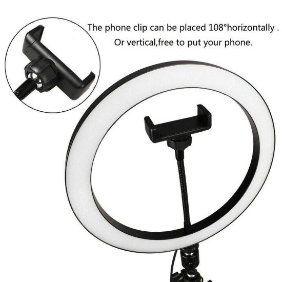 MJ36 13" RGB Selfie Ring Light w/ Tri-pod & Phone holder MJ36 13" RGB Selfie Ring Light w/ Tri-pod & Phone holder