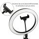 MJ26 10" RGB Selfie Ring Light w/ Tri-pod & Phone holder