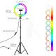 MJ26 10" RGB Selfie Ring Light w/ Tri-pod & Phone holder