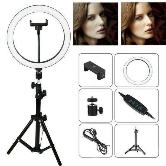 MJ36 13" RGB Selfie Ring Light w/ Tri-pod & Phone holder