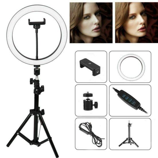 MJ36 13" RGB Selfie Ring Light w/ Tri-pod & Phone holder MJ36 13" RGB Selfie Ring Light w/ Tri-pod & Phone holder