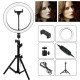 MJ26 10" RGB Selfie Ring Light w/ Tri-pod & Phone holder