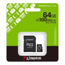 Kingston Canvas Select Plus MicroSD 64Gb Gen 3
