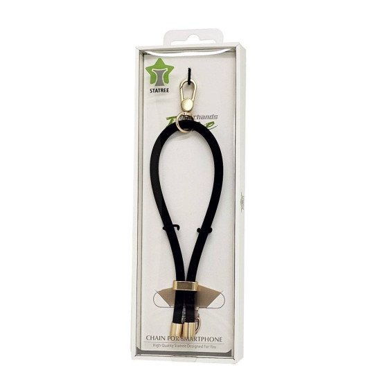 Silicone Carrying String For Phones (black)