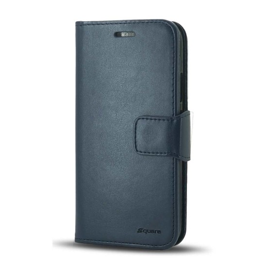 Leather Wallet Case For iPhone 15 (blue)