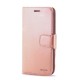 Leather Wallet Case For iPhone 15 (rose gold)