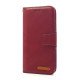 Leather Wallet Case For iPhone X (burgundy)