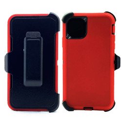 Defender Case w/ Clip For iPhone 11 Pro Max (red) Defender Case w/ Clip For iPhone 11 Pro Max (red)